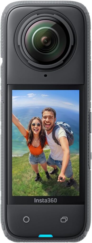 Insta360 X4 Standard Bundle – Waterproof 8K 360 Action Camera, 4K Wide-Angle Video, Invisible Selfie Stick Effect, Removable Lens Guards, 135 Min Battery Life, AI Editing, Stabilization