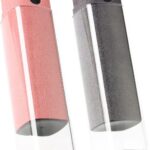 2 Pcs Screen Cleaner Kit, 3-in-1 Touchscreen Mist Cleaner Spray Bottle Tool & Microfiber Cloth for Phone/Laptop/Tablet/TV/Monitor/Car Screens(Pink+Grey)