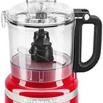KitchenAid 7 Cup Food Processor Plus 3 speed Knead Chop Shred Slice Puree Empire Red (RENEWED)