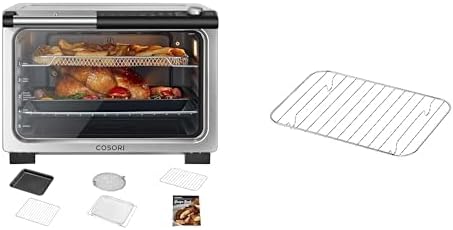 COSORI 11-in-1 26-Quart Ceramic Toaster Oven Air Fryer Combo & Roast Rack for Cooking, Baking