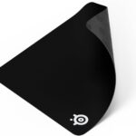 SteelSeries QcK Large Gaming Mousepad — Black — Non-Slip Silicone Rubber Base — Peak Tracking and Stability — Optimized for Gaming Sensors — 490 mm x 420 mm — FPS, MOBAs, RTS, MMO