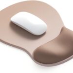 ErgoComfort Gel Wrist Rest Mouse Pad-Ergonomic Office Mousepad with Wrist Support-Non-Slip, Design Desk Accessories Mat for Home&Game Decor (06Mocha Sand)