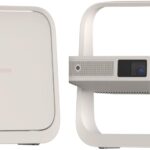 XGIMI Elfin Flip Portable Projector, 1080P Resolution Outdoor Projector, Licensed Netflix, Build-in Adjustable Stand, Lightweight and Compact Design, 400 ISO Lumens, Screen Adaption