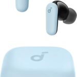 Soundcore P30i by Anker Noise Cancelling Earbuds, Strong and Smart Noise Cancelling, Powerful Bass, 45H Playtime, 2-in-1 Case and Phone Stand, IP54, Wireless Earbuds, Bluetooth 5.4 (Blue)