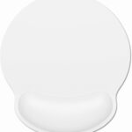 Dapesuom Ergonomic Mouse Pad with Wrist Support, Comfortable Memory Foam Wrist Rest for Easy Typing Pain Relief, Cute Computer Gaming Desktop Mouse Mat with Non-Slip Base for Laptop, Office, White