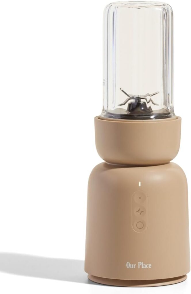 Our Place Splendor Blender – 1000W High-Power | Ultra-Sharp Blades | 2 Blending Modes | Includes 25 oz Personal Cup and Drinking Lid Set | Smoothies, Shakes & More | Steam