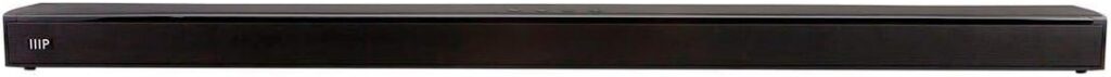 Monoprice Premium Slim Soundbar – 8 Ohms, With HDMI ARC, Bluetooth 4.2, Optical, and Coax Inputs, Black,35.5 inch Slim