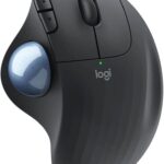 Logitech M575 Ergonomic Wireless Trackball USB Mouse, Black (910-005869)