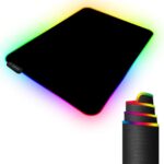 RGB Gaming Mouse Pad with 11 RGB Light up Modes,LED Gaming Pad,Non-Slip Rubber Based Computer Mice mat Medium Size(13.7” x 10.3”)