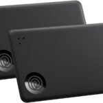Tile by Life360 Slim – Wallet Finder, Bluetooth Tracker and Item Locator for Luggage Tags, Passports and More. Both iOS and Android Compatible. Phone Finder. 2-Pack (Black)