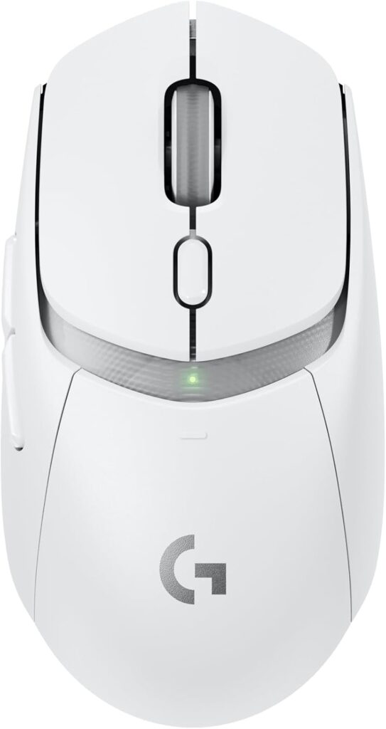 Logitech G309 Lightspeed Wireless Gaming Mouse, Lightweight, LIGHTFORCE Switches, Hero 25K Sensor, 300+ hr Battery, 6 Programmable Buttons, PC & Mac – White
