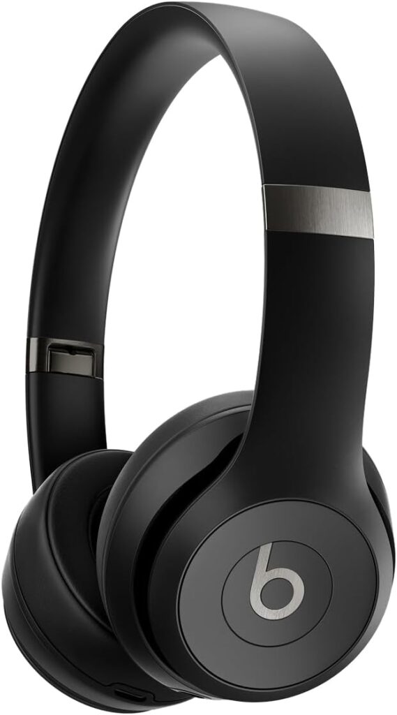 Beats Solo 4 – Wireless Bluetooth On-Ear Headphones, Apple & Android Compatible, Up to 50 Hours of Battery Life – Matte Black