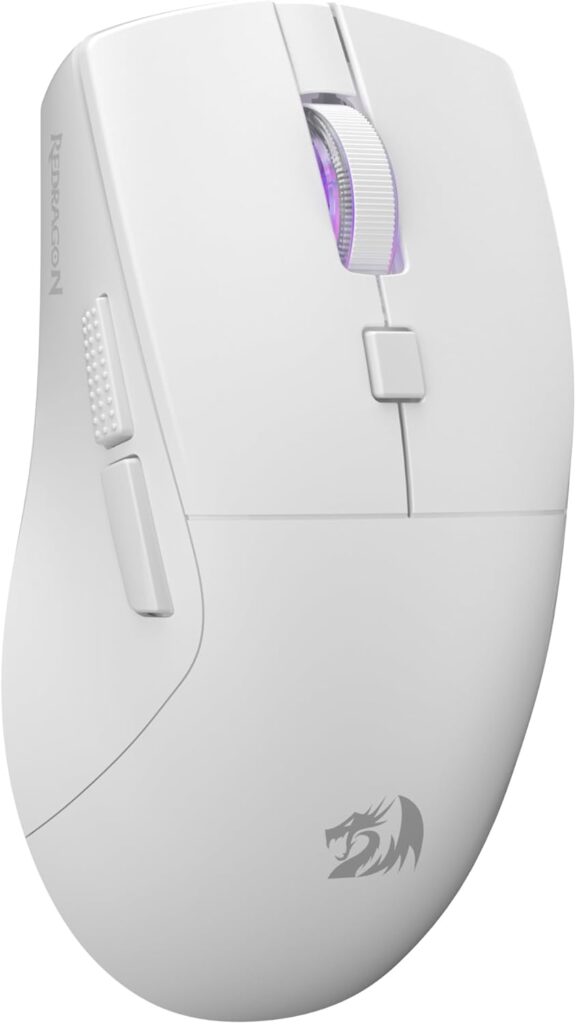 Redragon M618 LIT Wireless Gaming Mouse, 10000 DPI Optical Ergonomic Mouse with 6 Programmable Buttons, 70G Ultra Lightweight, Software Supports DIY Keybinds