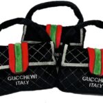 Gucchewi Italy Designer Bag Plush Dog Toy – Luxurious Plaything for Fashionable Pups