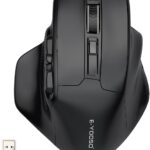 E-YOOSO Large Wireless Mouse for Big Hands, X-31 Cordless Ergo Computer Mouse, 6 Buttons, 5-Level 4800 DPI, 18 Months Battery Life, for Laptop, PC, Chromebook (Black)