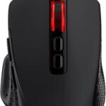 Redragon M695 Wired Gaming Mouse, 24,000 Max DPI Optical Gaming Mice with 7 Programmable Buttons, Ergonomic Natural Grip Build, Software Supports DIY Keybinds & DPI, Black