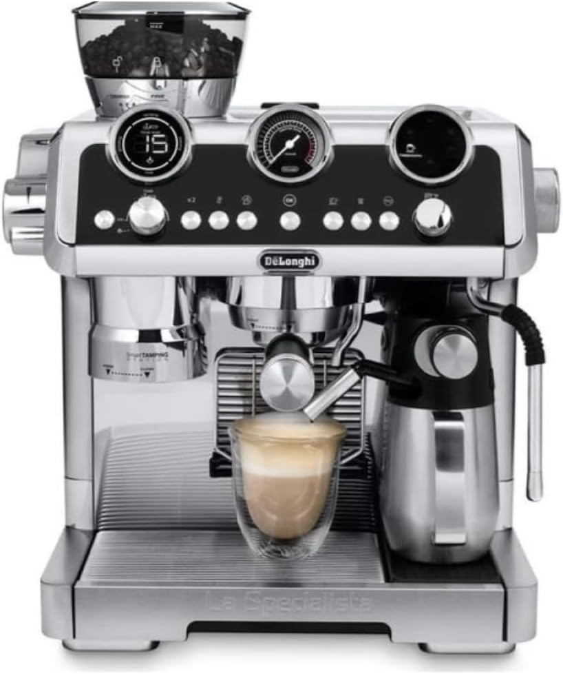 De’Longhi EC9665M La Specialista Maestro Espresso Machine, Stainless Steel, Silver,Black