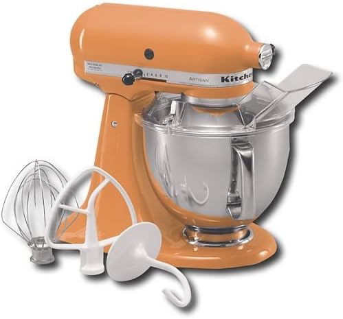 KitchenAid KSM150PSTG Artisan Series 5-Qt. Stand Mixer with Pouring Shield – Tangerine