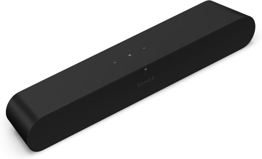 Sonos Ray – Compact Soundbar for TV and Music – Black