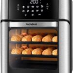 Air Fryer Oven 1800W, 12.7QT Capacity, Touchscreen Panel, Automatic Shut-Off – Black & Stainless Steel – Mondial