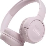 JBL Tune 510BT – Bluetooth headphones with up to 40 hours battery, microphone for call, foldable and comfortable, Android and iOs compatible (Rose)