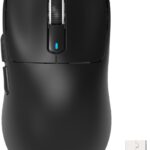 ATTACK SHARK X3 Lightweight Wireless Gaming Mouse with Tri-Mode 2.4G/USB-C Wired/Bluetooth,Up to 26K DPI, PAW3395 Optical Sensor,Kailh GM8.0 Switch,5 programmable Buttons for PC/Win/Mac(Black)