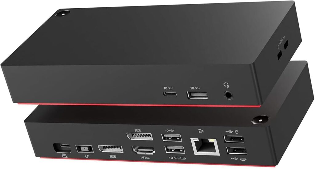 13in1 Universal Docking Station(40AY0090US) Compatible with Lenovo ThinkPad Universal Docking Station(40AY0090US),USB C Hub with 3xUSB 3.1,1xUSB-C,2xDP,1xHDMI,1xRJ45,1xAudio,1xDC-in