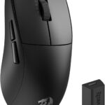 Redragon M916 STD 3-Mode Wireless Gaming Mouse, 49G Ultra-Light 24K DPI Mice w/Ergonomic Natural Grip Build, Full Programmable Buttons, Software Supports DIY Keybinds & DPI