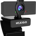 NexiGo N60 1080P Webcam with Microphone, Adjustable FOV, Zoom, Software Control & Privacy Cover, USB HD Computer Web Camera, Plug and Play, for Zoom/Skype/Teams, Conferencing and Video Calling