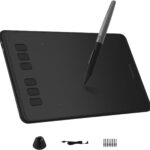 HUION Inspiroy H640P Drawing Tablet, 6×4 inch Digital Art with Battery-Free Stylus, 8192 Pen Pressure, 6 Hot Keys, Graphics Tablet for Drawing, Writing, Design, Teaching, Work with Mac, PC & Mobile