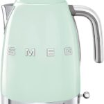SMEG 7-Cup Variable Temperature Electric Kettle – Retro Style Aesthetic with Advanced Technology – Stainless Steel, 1400W, 120V, 360° Swivel Base, Keep Warm Function (Pastel Green)