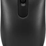 Lenovo 100 Wired USB Computer Mouse for PC, Laptop, Computer with Windows – Full-Size – Ambidextrous Design – 3 Buttons – Red Optical Sensor – Black