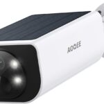 2K Solar Camera Outdoor Wireless-2.4Ghz WiFi Cameras for Home Security, Continuous Power, Color Night Vision, SD Card/Cloud Storage, Waterproof, Compatible with Alexa/Google Home S1 (1 Pack)