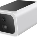 Luna Security Cameras Wireless Outdoor, Battery Camera w/Solar Panel, Spotlight, 2.4GHz Wi-Fi, Smart GenAI Human Detection, Cloud Storage, 2K Color Night Vision, IP65 Camera for Outdoor Surveillance