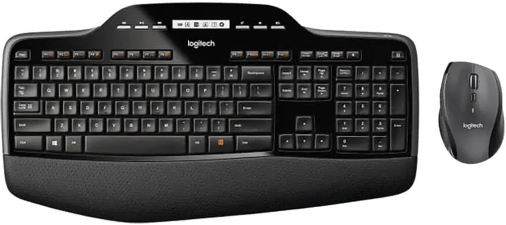 Logitech 920002416 MK710 Wireless Desktop Set, Keyboard/Mouse, USB, Black (LOG920002416)