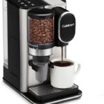 Cuisinart Single-Serve Coffee Maker + Coffee Grinder with 8, 10, and 12 oz. Serving Size, Compatible with Single-Cup Pods, 48-Ounce Removable Reservoir, Stainless Steel, DGB-2SS