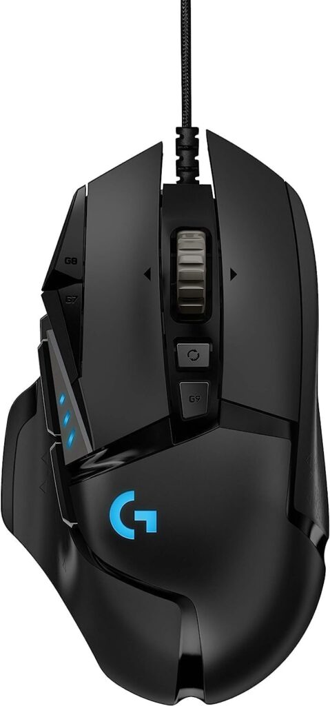 Logitech G502 Hero Gaming Mouse (MR0076, 910-005571) – 25,600 DPI, 4K Video Capture
