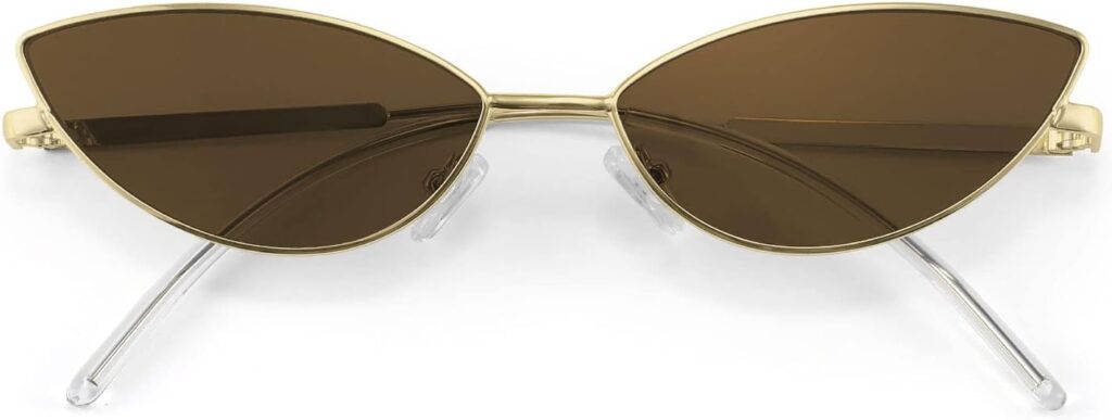 FEISEDY Fashion Designer Sunglasses Retro Small Petals Shape Arc Temple Design B2298