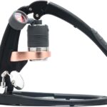 Flair UPDATED PRO 3 (Black) – All manual lever espresso maker with a stainless steel brew head, pressure gauge, and a shot mirror