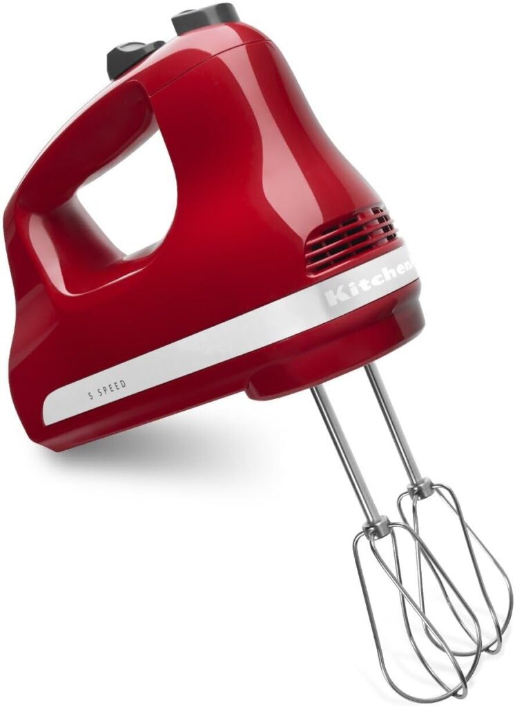 KitchenAid 5 Ultra Power Speed Hand Mixer – KHM512, Empire Red