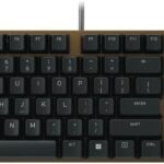 Cherry KC 200 MX Mechanical Office Keyboard with New MX2A switches. Modern Design with Metal Plate Frame. (Bronze W/MX2A Silent Red Switch)