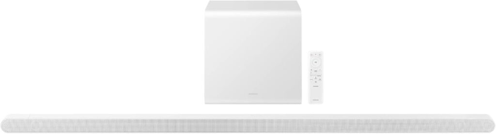 SAMSUNG S801D 3.1.2ch Soundbar w/Wireless Dolby Atmos Audio, Ultra Slim Design, with Alexa Built-in, HW-S801D/ZA (Renewed), White