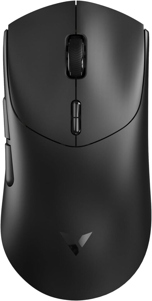 Rapoo VT7 Wireless Gaming Mouse, True 8K Wireless Polling Rate, 53g Lightweight, Up to 750 Hr Battery, Nordic nRF54L15 MCU, 100-Million Mechanical Switch, 10 Programmable Buttons, Black