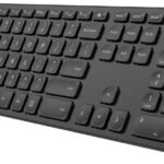 Arteck 2.4G Wireless Keyboard Ultra Slim Full Size Keyboard with Numeric Keypad and Media Hotkey for Computer/Desktop/PC/Laptop/Surface/Smart TV and Windows 10/8/ 7 Built-in Rechargeable Battery