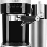 KitchenAid Metal Semi-Automatic Espresso Machine and Automatic Milk Frother Attachment Bundle