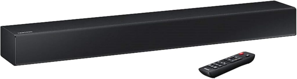 SAMSUNG HW-N300 2-Channel TV Mate Soundbar, Bluetooth Wireless, Built-in USB Port, Surround Sound Expansion, Booming Bass with a Built-in Woofer, Audio Remote App