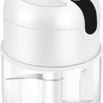 EASYSPEED Electric Garlic Chopper 1Cup, Mini USB Charging Wireless Food Processor with 304 Stainless Steel, 2 Sharp Blades, Portable Kitchen Meat Grinder for Onion, Garlic, Ginger, Chili