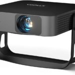 【360°Adjustable Stand & Auto Focus/Keystone】Mini Projector with WiFi and Bluetooth, Native 1080P Portable Outdoor Movie Projector, VOPLLS Home Projector 4K Support for HDMI/USB/AV/Phone/Laptop