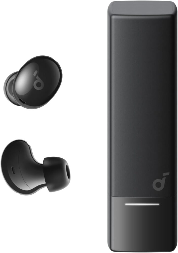 Soundcore A30i by Anker, Smart Noise Cancelling Earbuds, Lipstick-Shaped Stylish Design, Tiny, Lightweight Comfort, Clear Sound, IP54, 15H Playtime in ANC Mode, Wireless Earbuds, Bluetooth 5.4