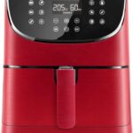 COSORI Air Fryer 5.8QT Oil-Free XL Electric Hot Air Fryers Oven, Programmable 11-in-1 Cooker with Preheat & Shake Reminder, Equipped Digital Touchscreen and Nonstick Basket, 100 Recipes, Red